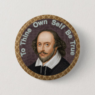 Badge Rond 5 Cm William Shakespeare