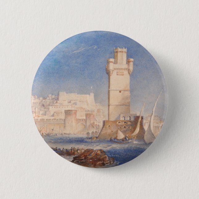 Badge Rond 5 Cm William Turner Rhodes (Devant)
