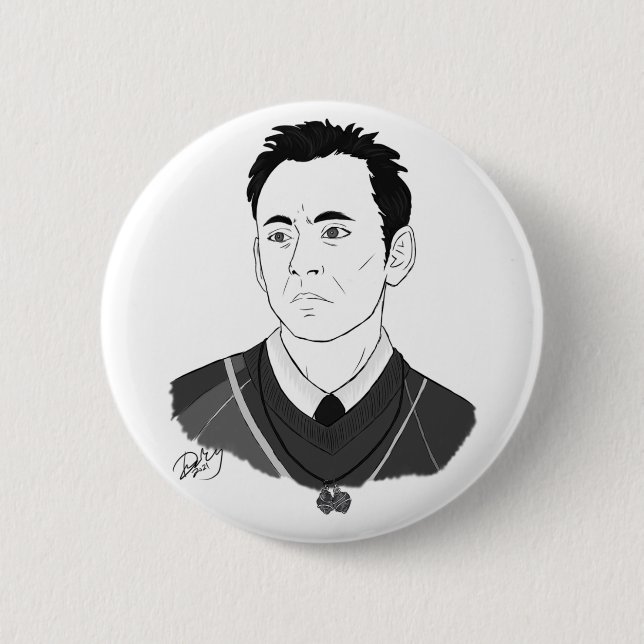 Badge Rond 5 Cm Windy City After Dark Nicholas Bowens Button (Devant)