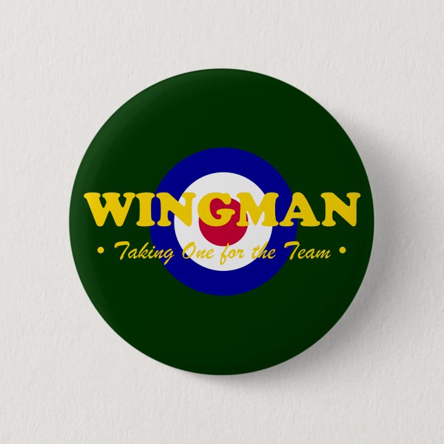 Badge Rond 5 Cm Wingman (RAF) (Devant)