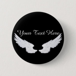 Badge Rond 5 Cm Wings de Falln White Angel