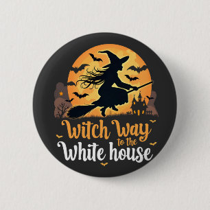 Badge Rond 5 Cm Witch Way à la Maison Blanche