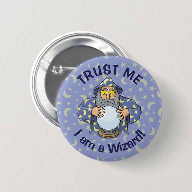 Badge Rond 5 Cm Wizard (Devant & derrière)