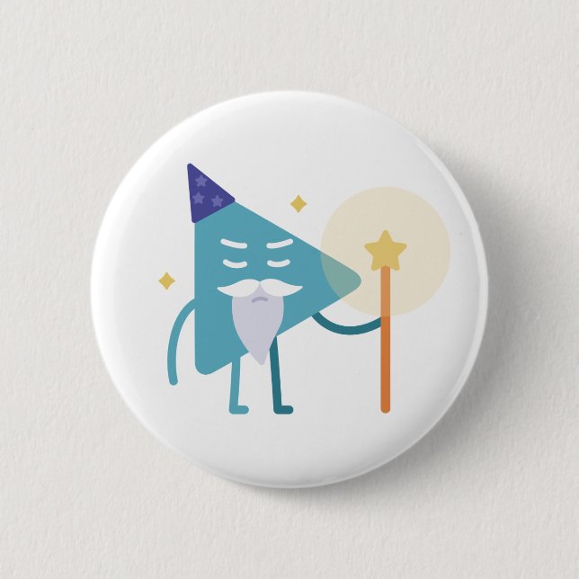 Badge Rond 5 Cm Wizard Selby (Devant)