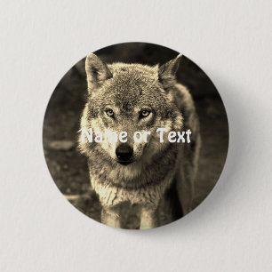 Badge Rond 5 Cm Wolf 215