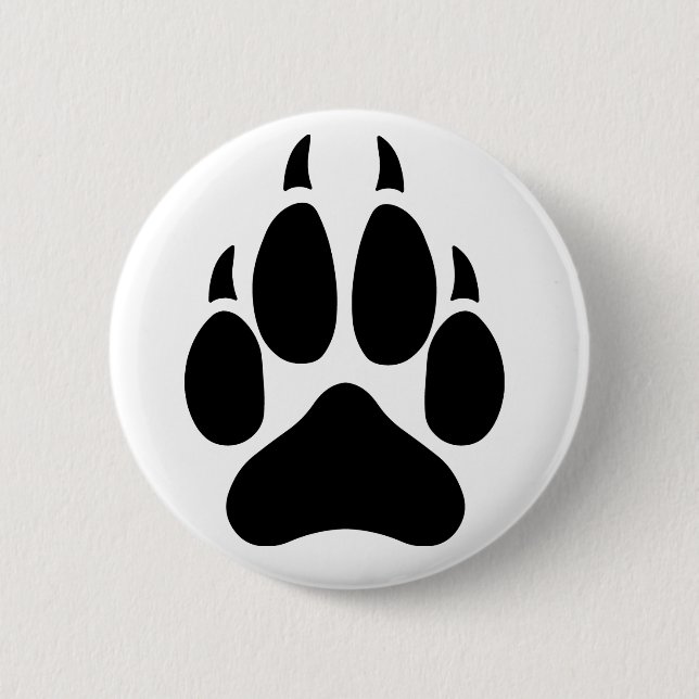 Badge Rond 5 Cm Wolf Paw (Devant)