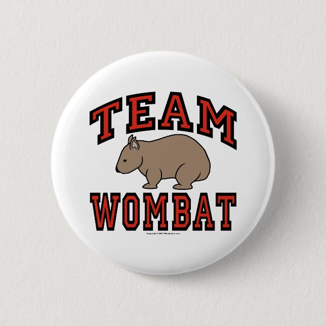 Badge Rond 5 Cm Wombat III d'équipe (Devant)