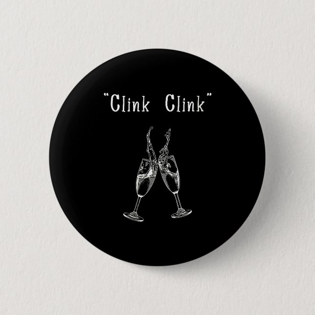 Badge Rond 5 Cm Womens Clink Clink V-neck  (Devant)