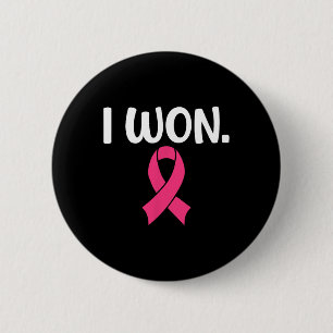 Badge Rond 5 Cm Won Cancer du sein Soutien à la sensibilisation au