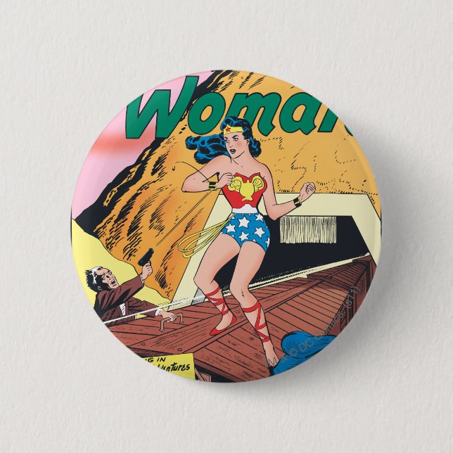 Badge Rond 5 Cm Wonder Woman Invisible Trail (Devant)