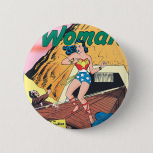 Badge Rond 5 Cm Wonder Woman Invisible Trail