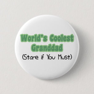 Badge Rond 5 Cm World&apos ; le grand-papa le plus frais de s