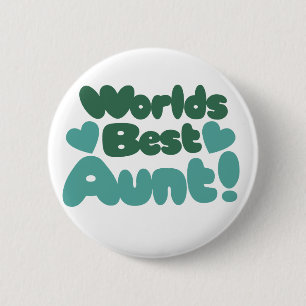 Badge Rond 5 Cm World Best Tante