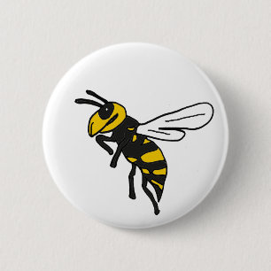 Badge Rond 5 Cm XX art de guêpe