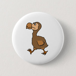 Badge Rond 5 Cm XX conception hilare d'oiseau de dronte
