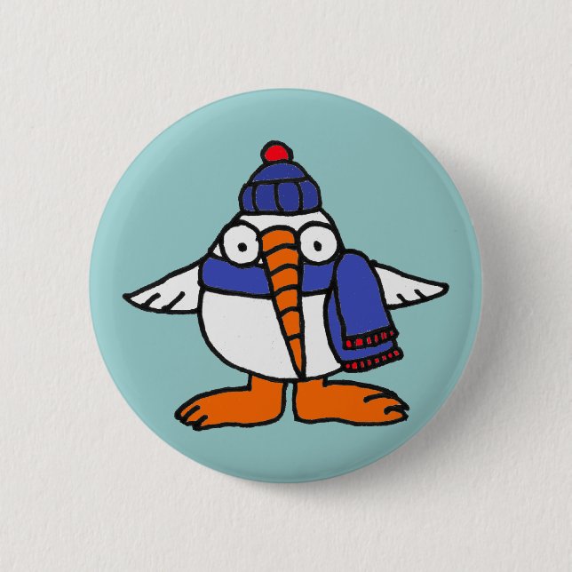 Badge Rond 5 Cm XX Snowbird magnifique de bande dessinée (Devant)