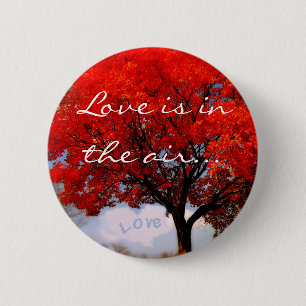 Badge Rond 5 Cm Y'a de l'amour dans l'air ...