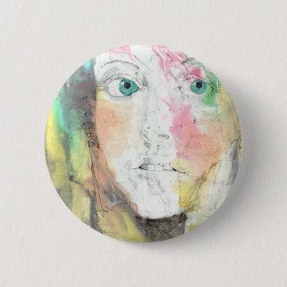 Badge Rond 5 Cm Yeux bleus