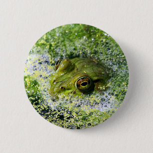 Badge Rond 5 Cm Yeux de grenouille