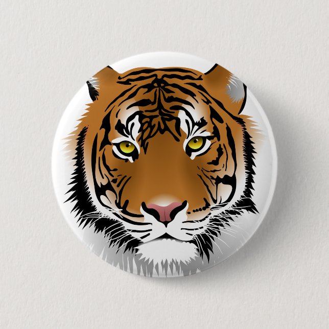 Badge Rond 5 Cm Yeux de tigre (Devant)