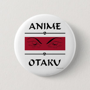 Badge Rond 5 Cm Yeux mauvais d'Otaku d'Anime