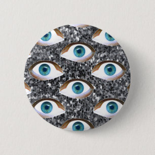 Badge Rond 5 Cm yeux séchés