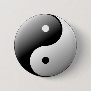 Badge Rond 5 Cm Yin Yang