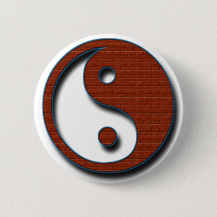 Badge Rond 5 Cm Yin Yang par Shirley Taylor