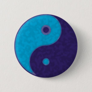 Badge Rond 5 Cm yin yang zen méditation tao