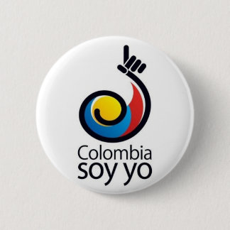 Badge Rond 5 Cm Yo de soja de la Colombie