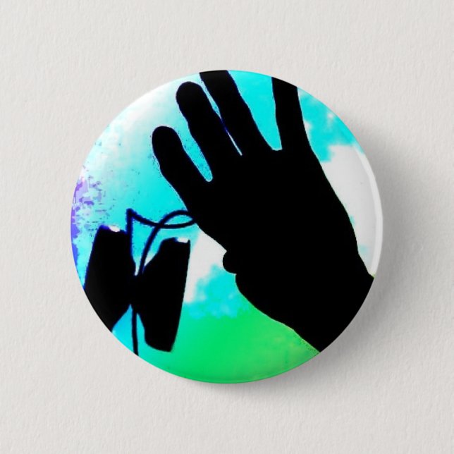 Badge Rond 5 Cm yo-yo dans le ciel (Devant)