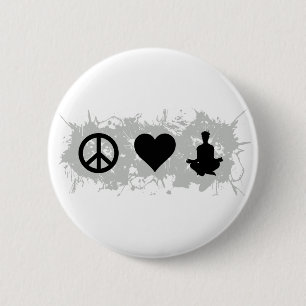 Badge Rond 5 Cm Yoga 1