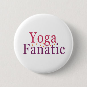 Badge Rond 5 Cm Yoga Fanatic