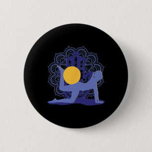 Badge Rond 5 Cm Yoga Méditations Chakras Mandalas Contrology Pilat