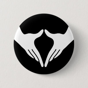 Badge Rond 5 Cm Yoga Yoni Mudra