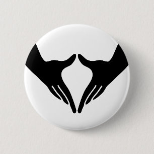 Badge Rond 5 Cm Yoga Yoni Mudra