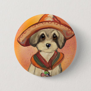 Badge Rond 5 Cm Yorkie Poo