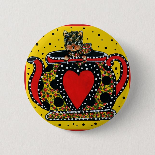 Badge Rond 5 Cm Yorkie Poo (Devant)