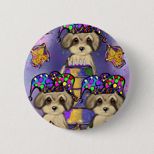 Badge Rond 5 Cm Yorkie Poo