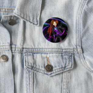 Badge Rond 5 Cm Zanny Lane : Bouton