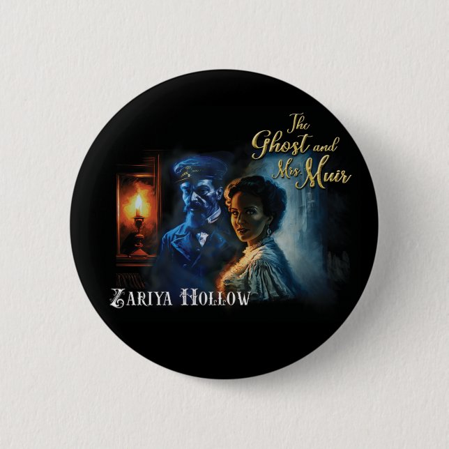 Badge Rond 5 Cm Zariya Hollow : E3, Ghost et Mme Muir, bouton (Devant)