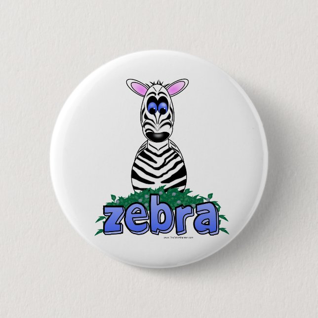 BADGE ROND 5 CM ZEBRA (Devant)