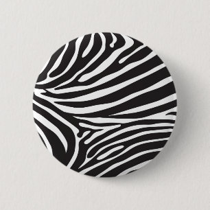Badge Rond 5 Cm Zèbre