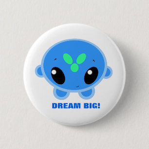 Badge Rond 5 Cm Ziro - GRAND RÊVEUR ! Bouton