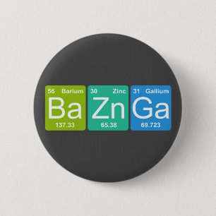 Badge Rond 5 Cm Zn GA de Ba ! Bouton d'éléments de Tableau