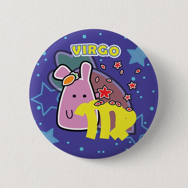 BADGE ROND 5 CM ZODIAQUE - VIERGE (Devant)