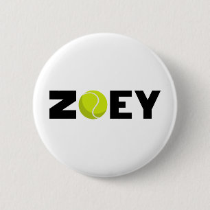 Badge Rond 5 Cm Zoey Tennis