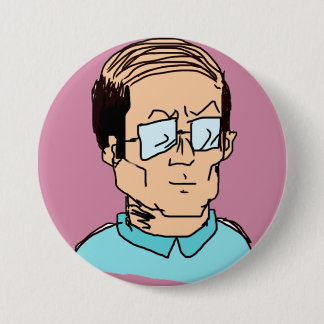 BADGE ROND 7,6 CM はげ