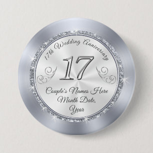 Badge Rond 7,6 Cm 17èmes goupilles bon marché personnalisées