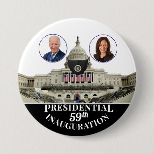 Badge Rond 7,6 Cm 59e élection présidentielle Covid Capitol
